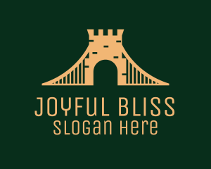 Golden Brick Bridge logo design