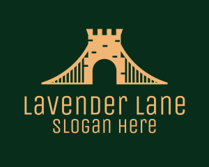 Golden Brick Bridge logo design