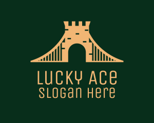 Golden Brick Bridge logo design