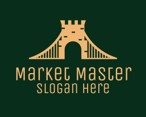 Golden Brick Bridge logo design