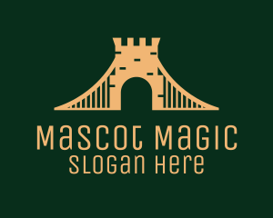 Golden Brick Bridge logo design