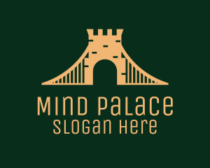 Golden Brick Bridge logo design