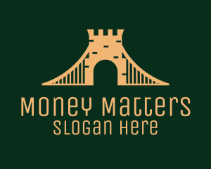 Golden Brick Bridge logo design