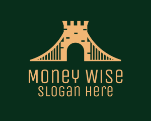 Golden Brick Bridge logo design