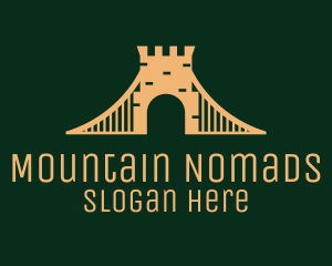 Golden Brick Bridge logo design