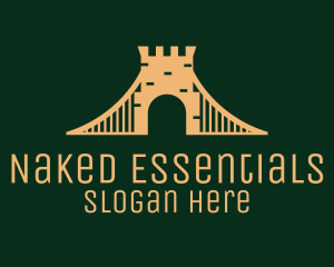 Golden Brick Bridge logo design