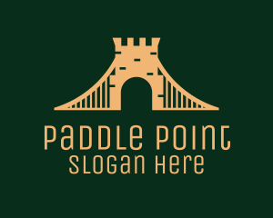 Golden Brick Bridge logo design