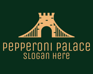 Golden Brick Bridge logo design