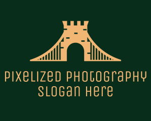 Golden Brick Bridge logo design