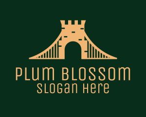 Golden Brick Bridge logo design