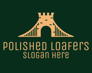 Golden Brick Bridge logo design