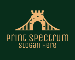 Golden Brick Bridge logo design