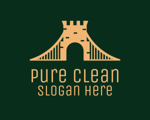 Golden Brick Bridge logo design