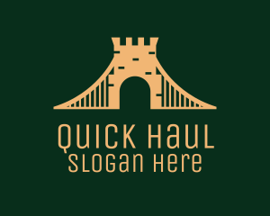 Golden Brick Bridge logo design