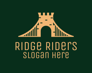 Golden Brick Bridge logo design