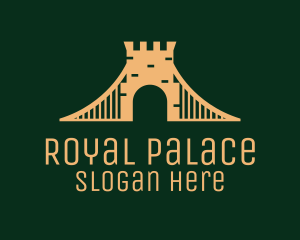 Golden Brick Bridge logo design