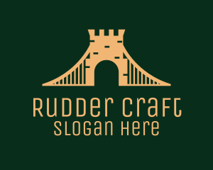 Golden Brick Bridge logo design