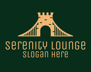 Golden Brick Bridge logo design