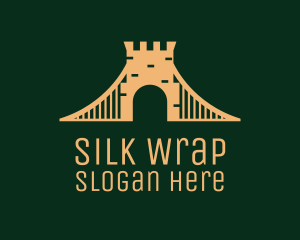 Golden Brick Bridge logo design