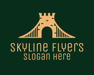 Golden Brick Bridge logo design