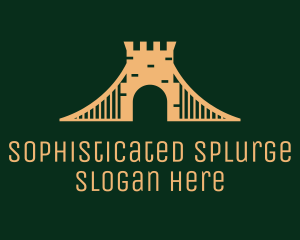 Golden Brick Bridge logo design