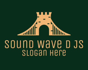 Golden Brick Bridge logo design