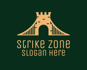 Golden Brick Bridge logo design