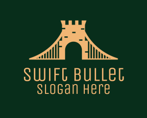 Golden Brick Bridge logo design