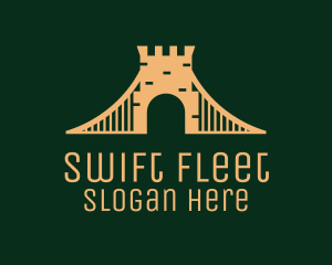 Golden Brick Bridge logo design