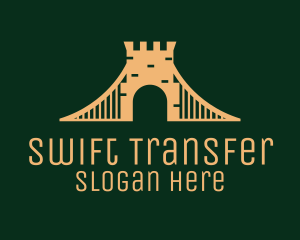 Golden Brick Bridge logo design