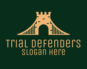 Golden Brick Bridge logo design