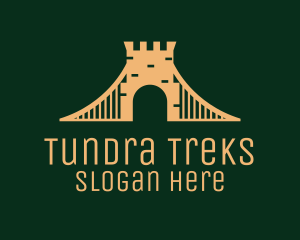 Golden Brick Bridge logo design