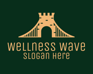 Golden Brick Bridge logo design