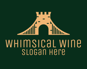 Golden Brick Bridge logo design