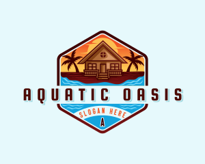 Beach Vacation Resort logo design