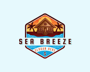 Beach Vacation Resort logo design