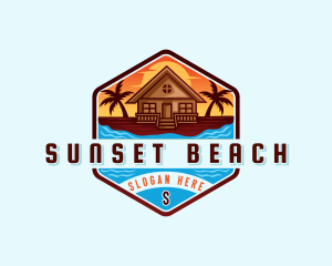 Beach Vacation Resort logo design