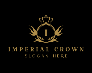 Imperial Crown Letter logo design