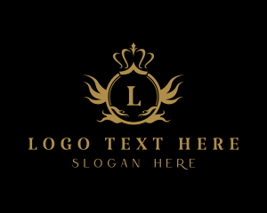 Imperial - Imperial Queen Crown Letter logo design