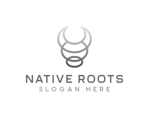 Wild Native Bull logo design