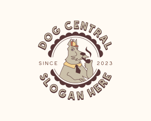 Detective Cartoon Dog logo design