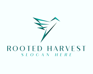 Avian Hummingbird Flight logo design