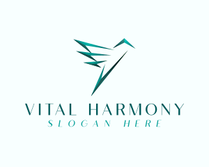 Avian Hummingbird Flight logo design