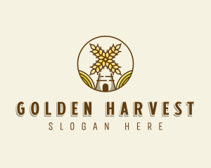 Flour Mill Grain Farm logo design