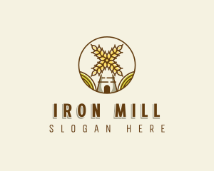 Flour Mill Grain Farm logo design