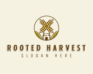 Flour Mill Grain Farm logo design