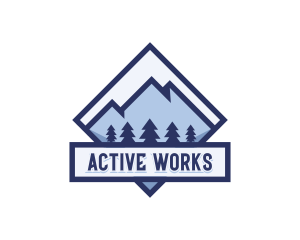 Mountain Peak Adventure logo design