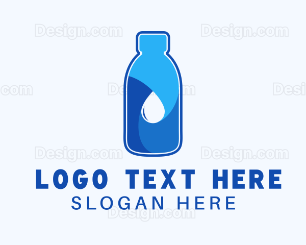 Purified Water Bottle Logo