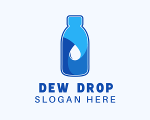 Purified Water Bottle logo design