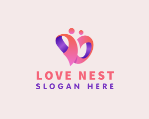 Heart Love Charity logo design